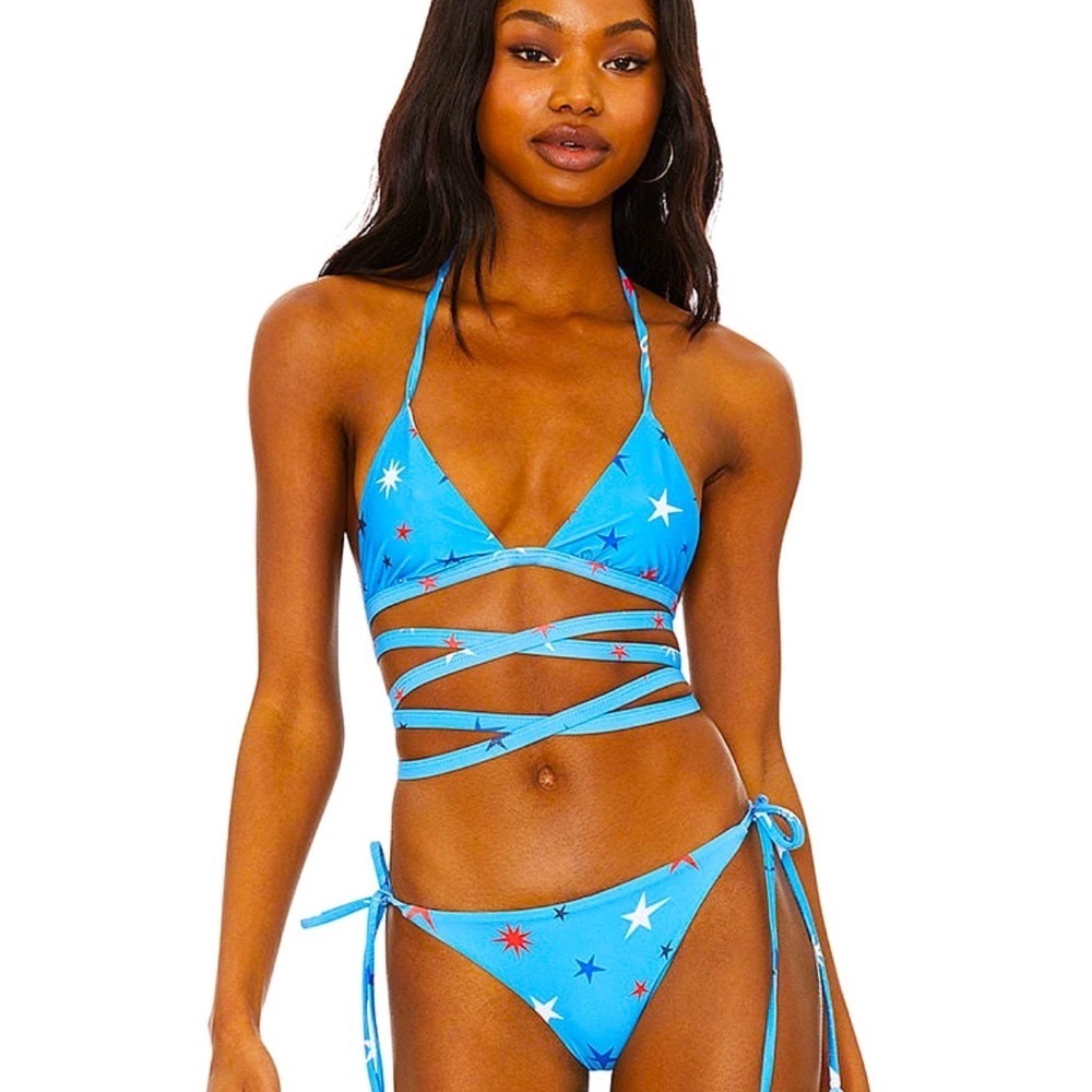 SALE‼️ ♡BNWT Designer Beach Riot™ UNIQUE ☆Stars☆ SOLD OUT String Bikini♡ M/M♡